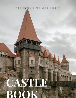 Free  Template: Capa de livro clássico da foto do castelo