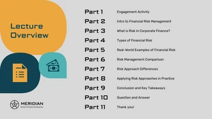 Finance Risk Management Lecture Presentation - Page 2