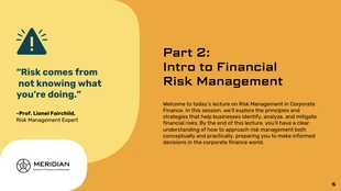 Finance Risk Management Lecture Presentation - Page 5