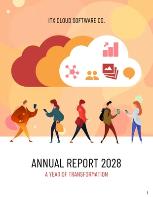 premium  Template: Tech Software Company Annual Report