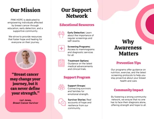 Breast Cancer Brochure Template - صفحة 2