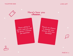 Pink Simple Valentine What Should We Do Choosing Game Presentation - Pagina 2