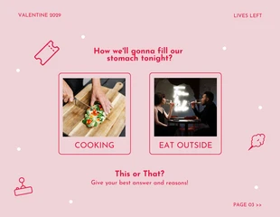 Pink Simple Valentine What Should We Do Choosing Game Presentation - Pagina 4
