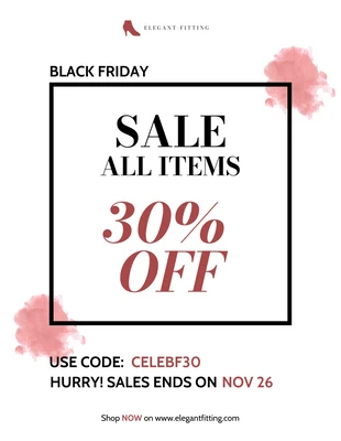 Free  Template: Black Friday Sale Poster