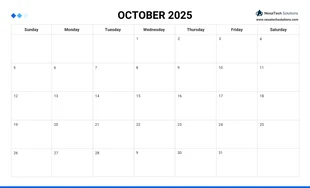 Simple Calendar Work Schedule Template - page 10