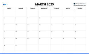 Simple Calendar Work Schedule Template - Page 3