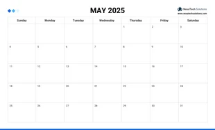 Simple Calendar Work Schedule Template - Seite 5