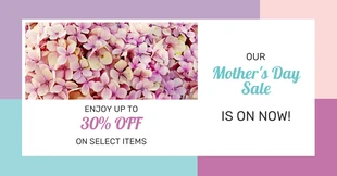 Free  Template: Postagem no Facebook sobre o Dia das Mães da Pastel Sale