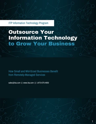 business  Template: Dark Information Technology White Paper