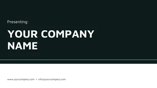 Free  Template: Customizable Company Presentation