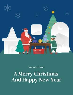 Free  Template: Tarjetas de Navidad en línea gratis