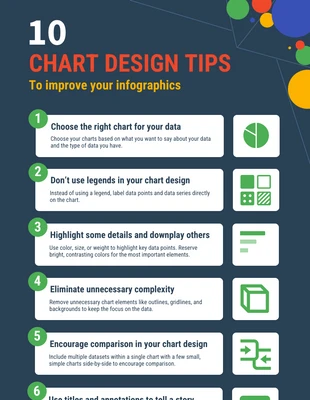premium  Template: Chart Design Tips Infographic Template