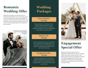 Minimalist Clean Simple Wedding Tri-fold Brochure - Página 2