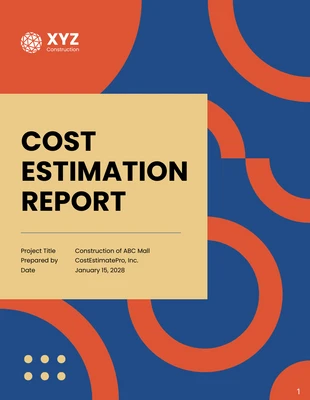 premium  Template: Cost Estimation Report