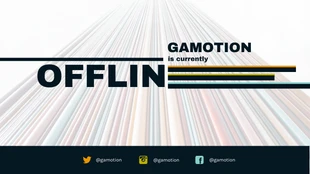 Free  Template: Light Color Offline Twitch Banner