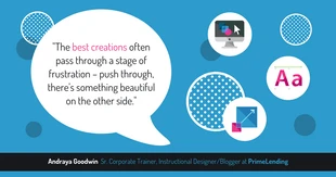 premium  Template: Cita creativa motivacional Publicación en LinkedIn