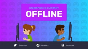 business  Template: Banner do Twitch off-line da Gradient Gaming
