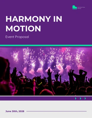 Free  Template: Design moderne Harmony in Motion Propositions d'événements