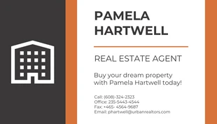 Free  Template: Realtor Real Estate Business Card