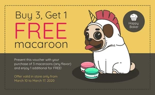 Free  Template: Bakery Free Voucher Coupon