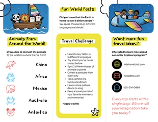 Travel Brochure Template For Kids - Page 2