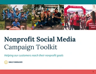 premium  Template: Kit de ferramentas para campanhas de mídia social para organizações sem fins lucrativos