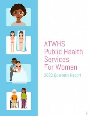 business  Template: التقرير الفصلي لخدمات صحة المرأة