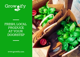 Free  Template: Fresh Produce Business Postcard_new