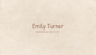 Free  Template: Brown Modern Texture Creative Student Business Card