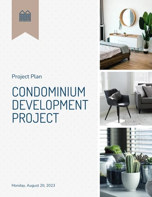 business  Template: Plan simple de projet de condominium