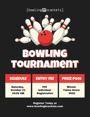 premium Template: Bowling Tournament Flyer Template