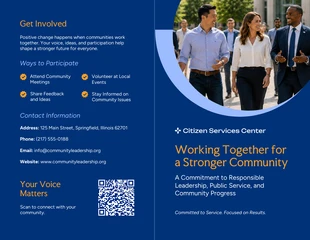 business Template: Political Brochure Template