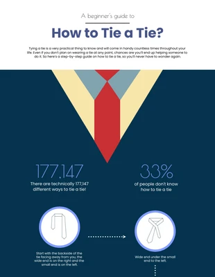 Free  Template: Comment nouer une cravate