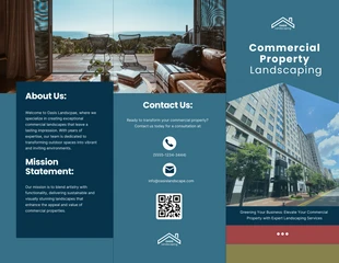 Free  Template: Commercial Property Landscaping Brochure