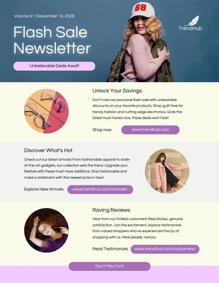 Free  Template: Flash Sale Newsletter