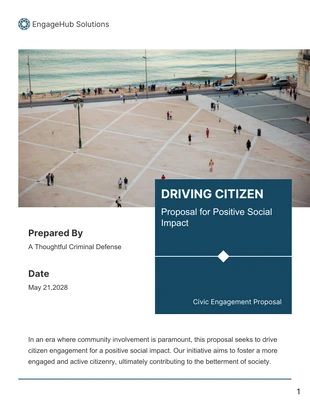 Free  Template: Civic Engagement Proposal