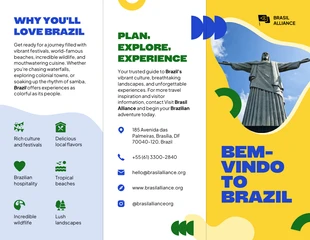 premium Template: Brochure di viaggio del Brasile