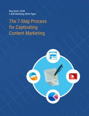 premium  Template: White Paper sobre marketing de conteúdo B2B