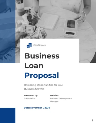 business  Template: Business Loan Proposal