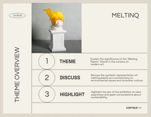 Mninimalist Cream Art Exhibition Proposal Presentation - Pagina 2