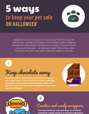 Free  Template: Sicurezza degli animali domestici ad Halloween