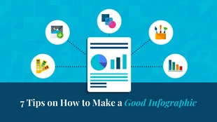 premium  Template: Tips on Creating a Good Infographic Blog Header