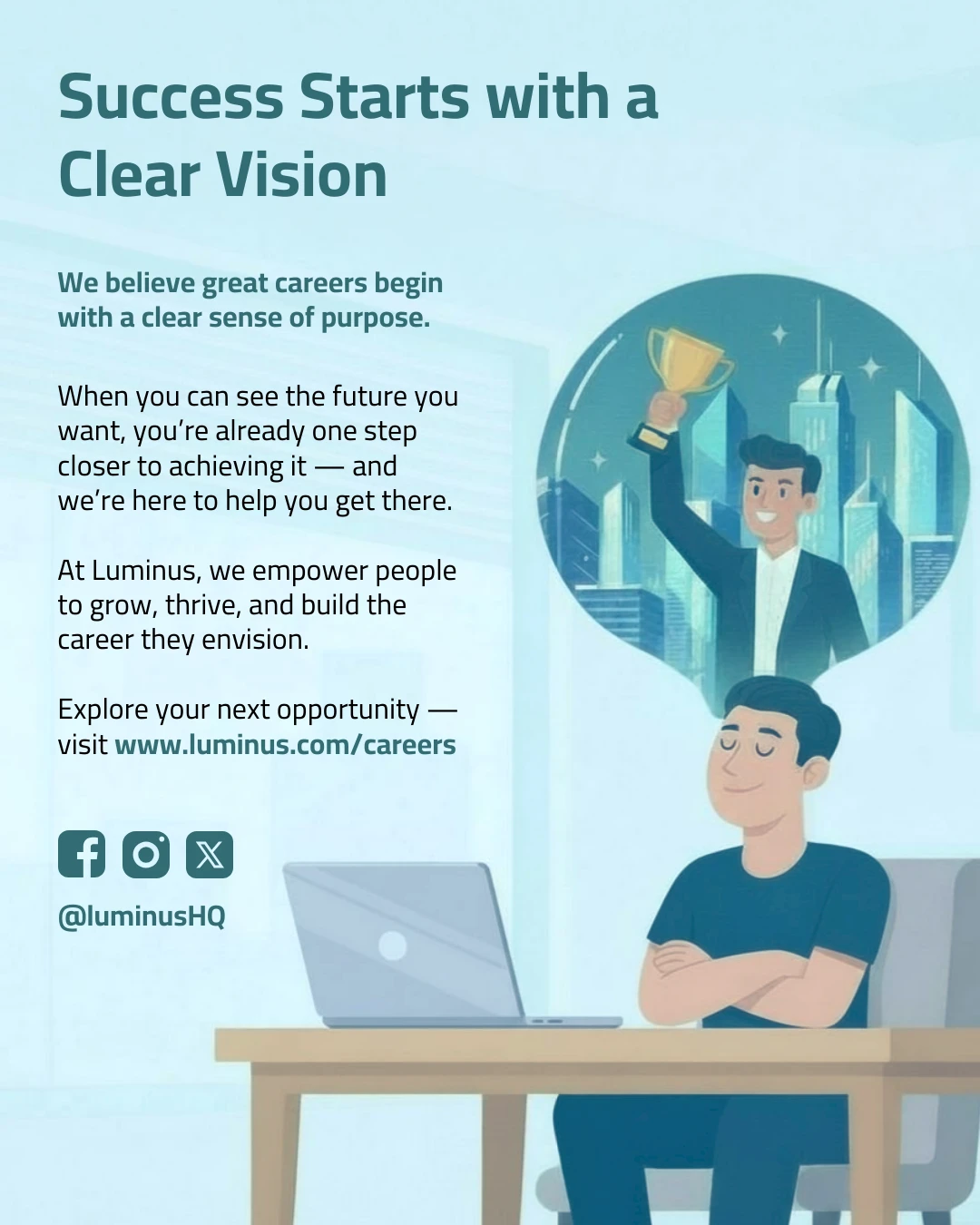 Visualize Your Future Self Social Media Template - Venngage