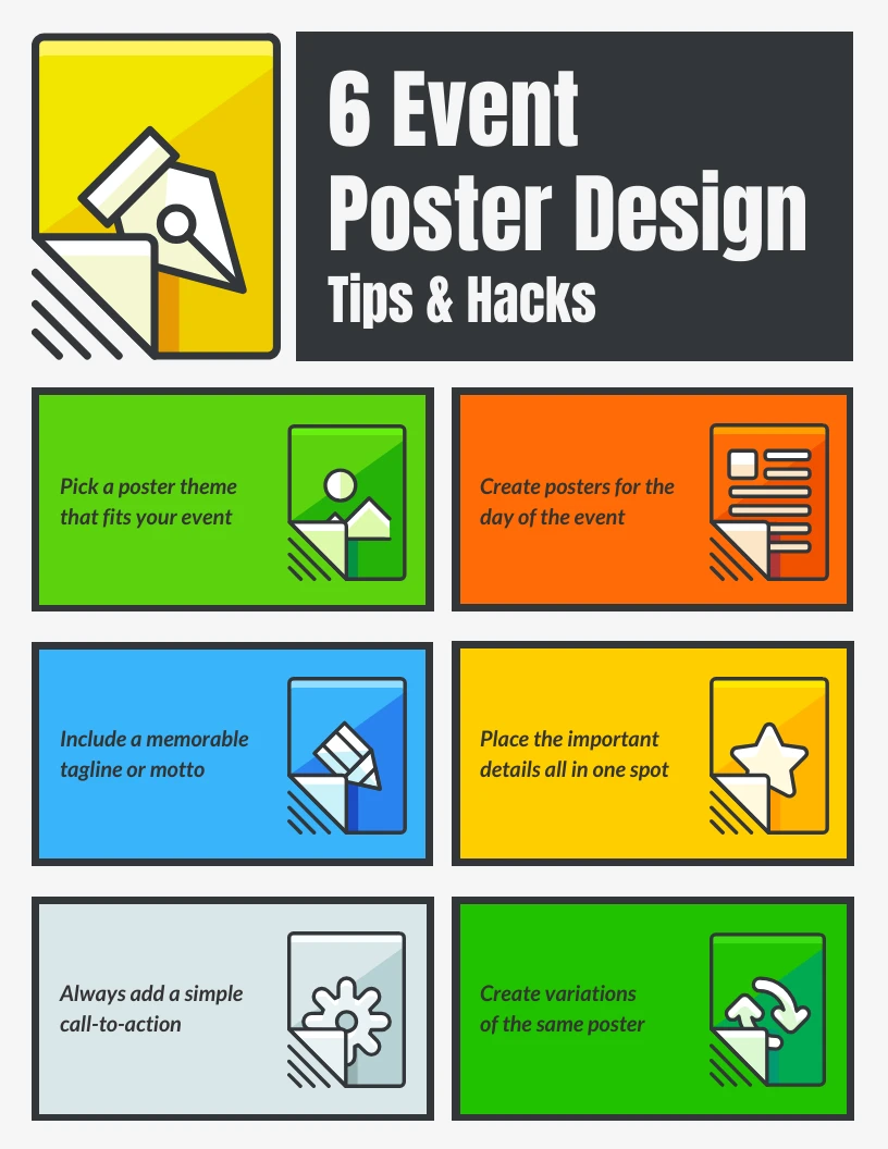 6 Event Poster Making Tips Infographic Template Venngage