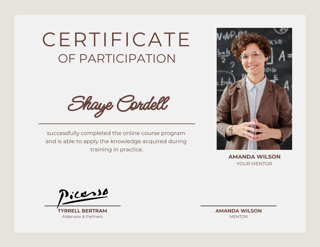 beige-minimalist-participation-certificate-template-venngage