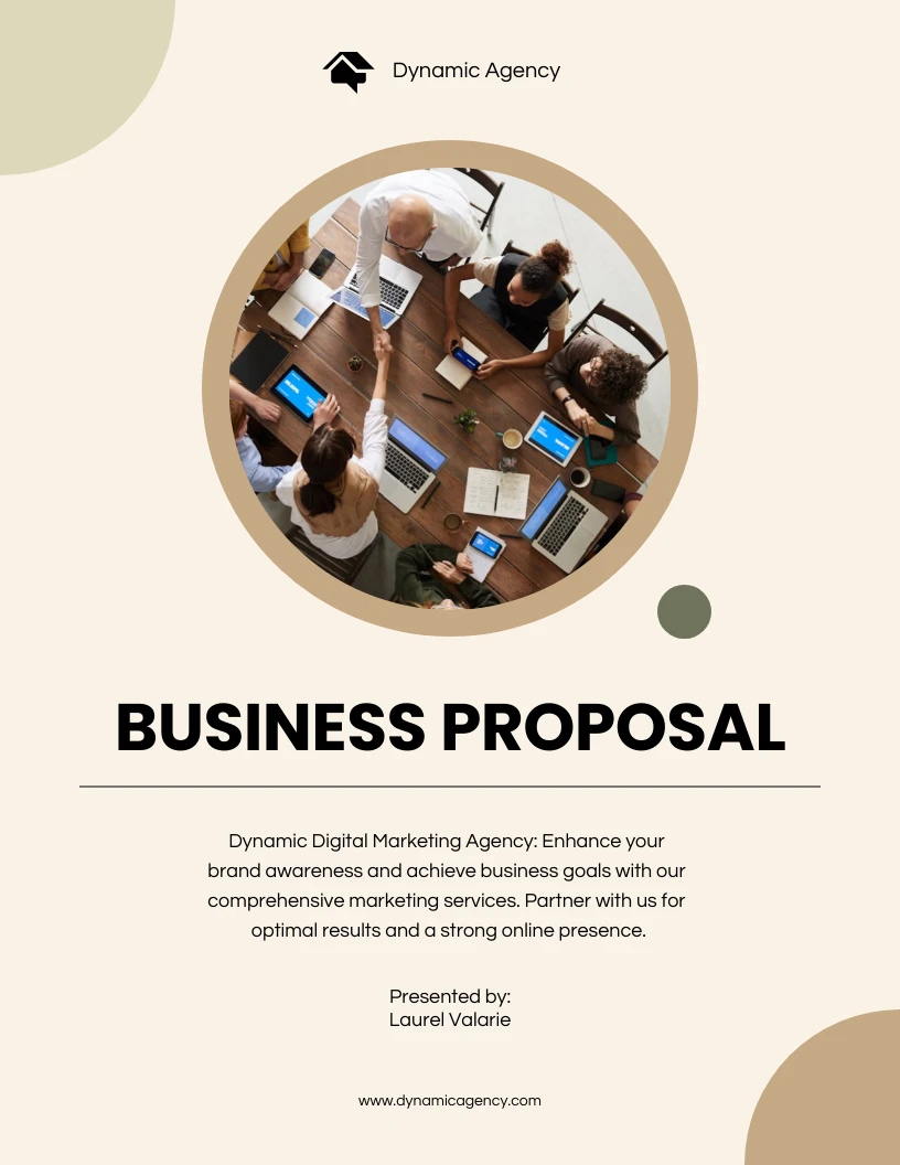 Business Proposal Template Word - Venngage