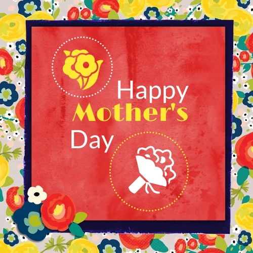 Vibrant Mothers Day Card Venngage