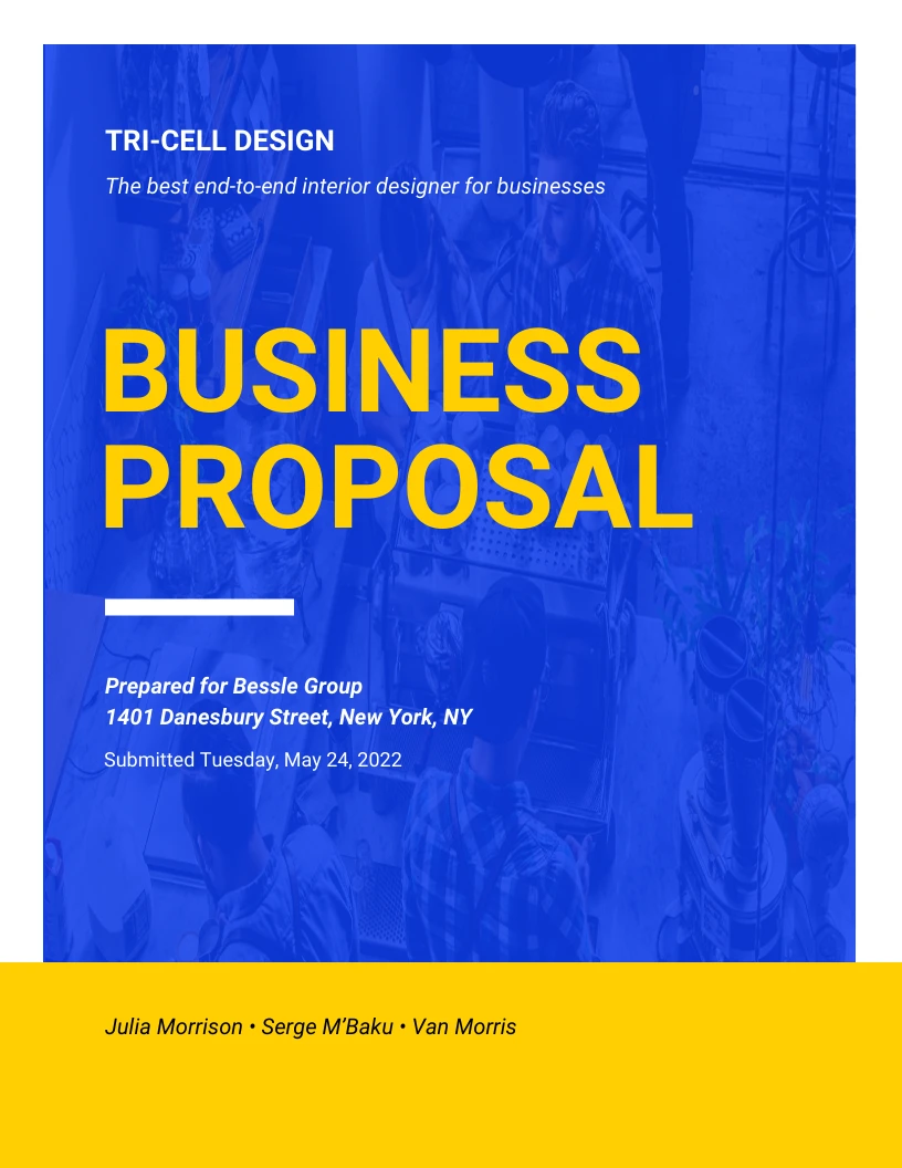 Bold Corporate Business Proposal Template - Venngage