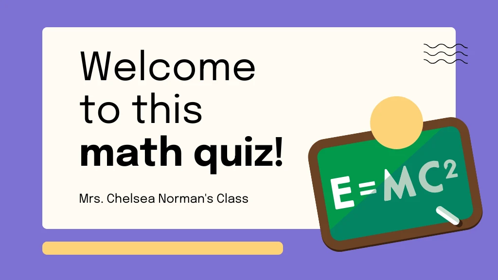 Quiz de Matemática. Modelo PPT gratuito e tema para Apresentações Google