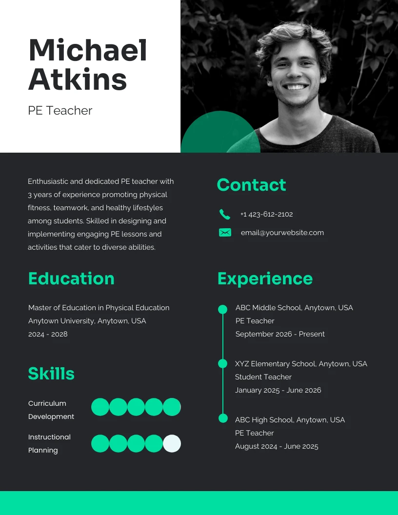 Dark Neon Green PE Teacher Resume - 0fb00386 8d5b 438a B697 Afba138d5bb6.webp